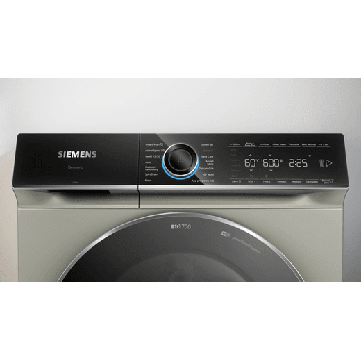 Siemens IQ-700 i-Dos™ WG56B2A3GB 10.0kg Washing Machine with 1600 rpm - Silver - Control panel
