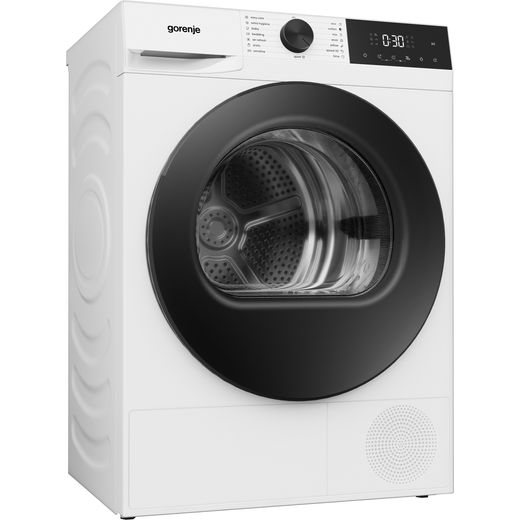 Gorenje G200 Series DG2P8E/UK 8Kg Heat Pump Tumble Dryer - White - Right perspective