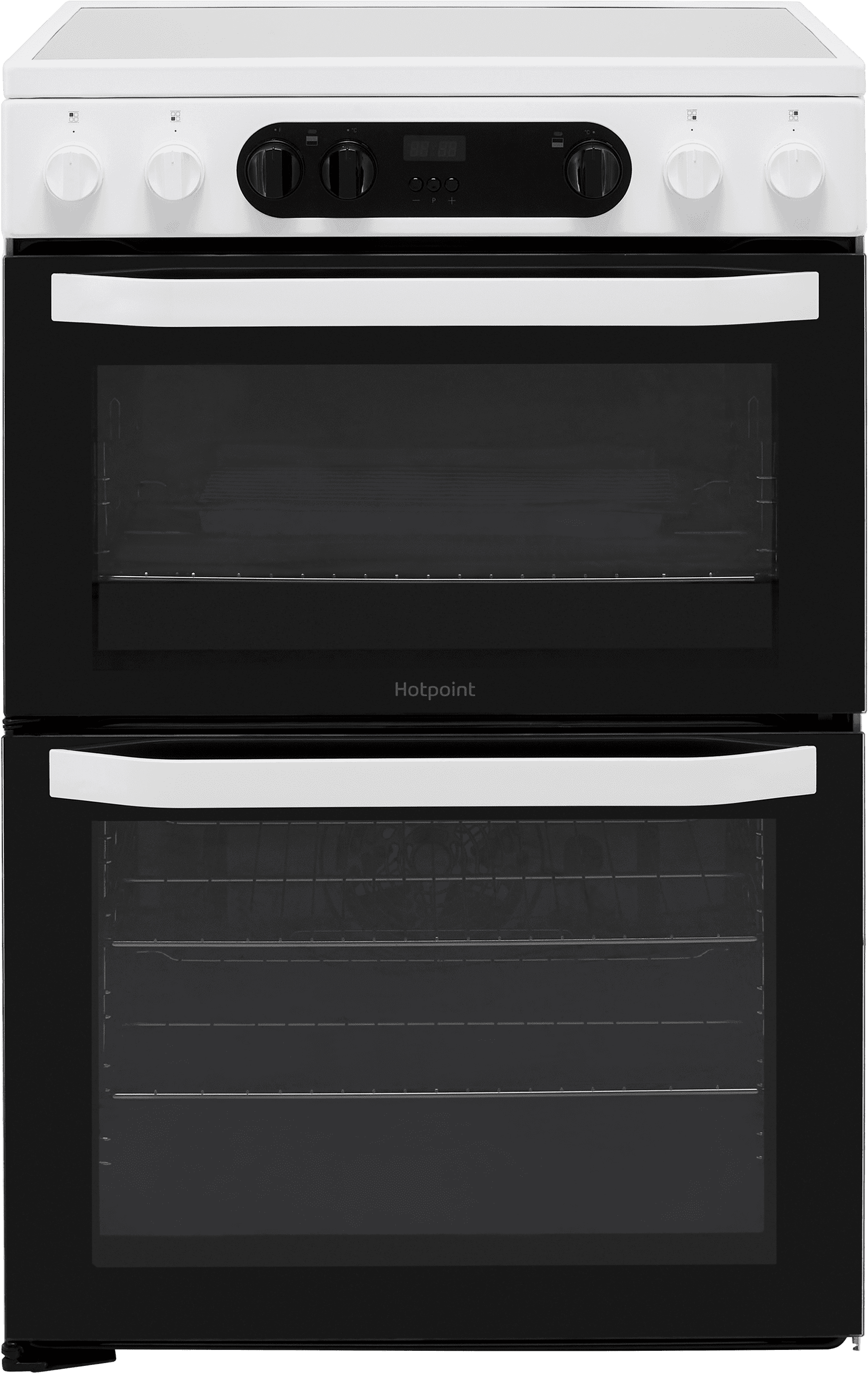 Hotpoint HDM67V9CMW/U 60cm Electric Cooker with Ceramic Hob - White - A/A Rated, White