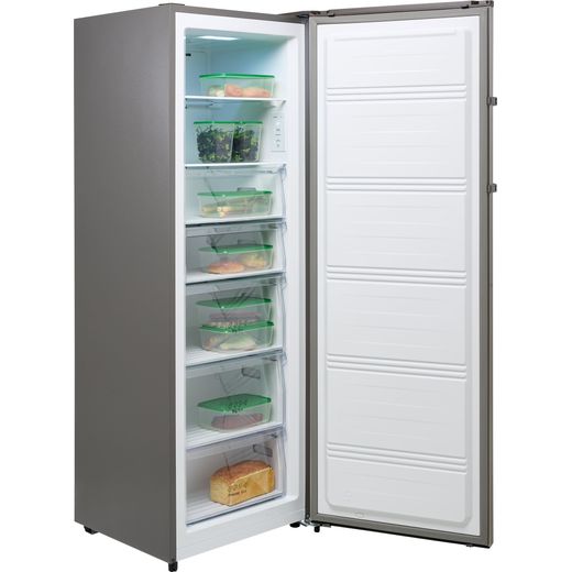 Hisense Upright Freezer - Stainless Steel - Door open