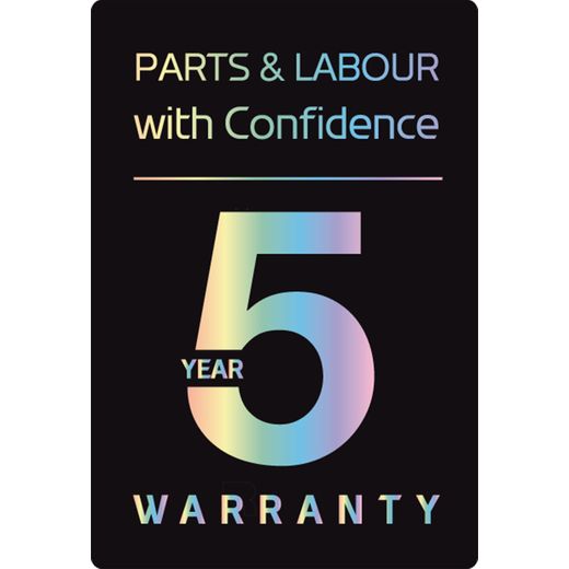 LG X10 Series ThinQ™ W4X1095NNK Wifi Connected 9Kg / 5Kg Washer Dryer with 1400 rpm - Black - Annotation - Warranty shot 