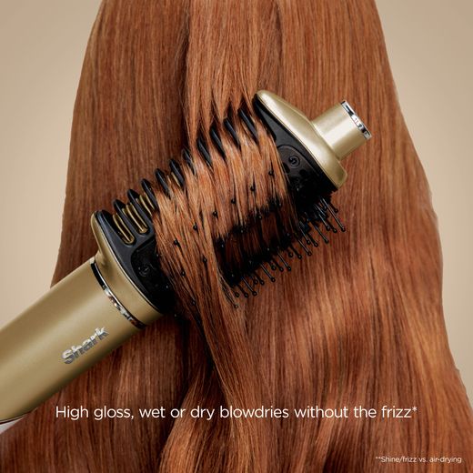 Shark Glam 5 in 1 Curly & Coily Multistyler HD6052SUK Hot Air Styler - Gold - Annotation - Without the frizz