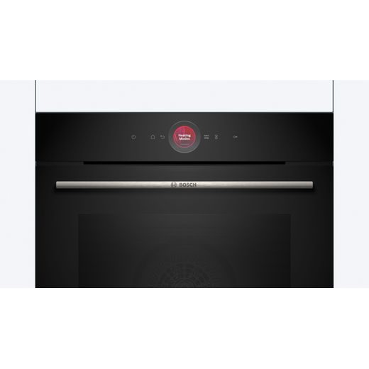 Bosch Serie 8 Electric Single Oven - Black - Control panel closeup
