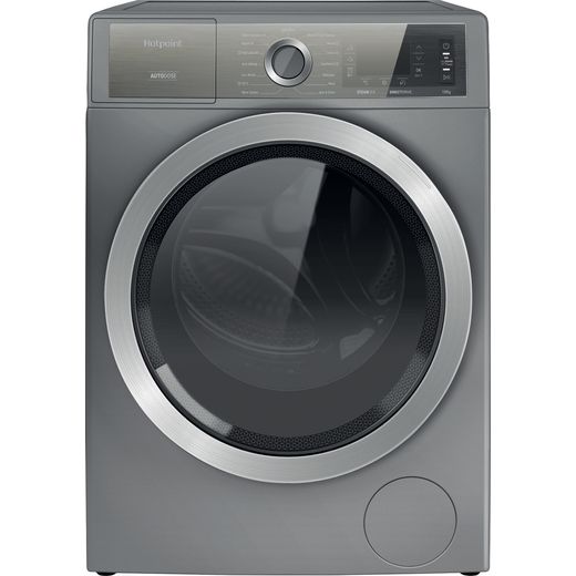 Hotpoint GentlePower H8W046SBUK 10Kg Washing Machine with 1400 rpm - Silver - A Rated