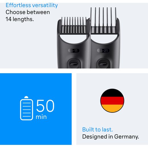 Braun All-in-One Series 3 Hair Clipper - Black - Annotation - feature shot 