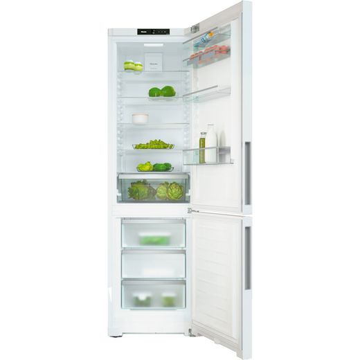 Miele KFN4395CD WH 202cm 70/30 Frost Free Fridge Freezer - White - front shot