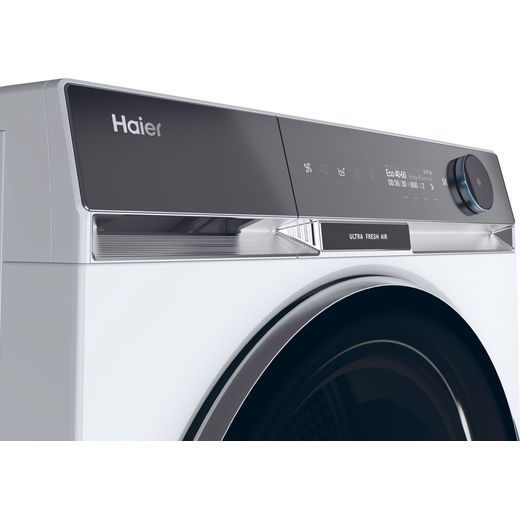Haier HW110-BD14397U1 11kg Washing Machine with 1400 rpm - White - Right control panel perspective shot