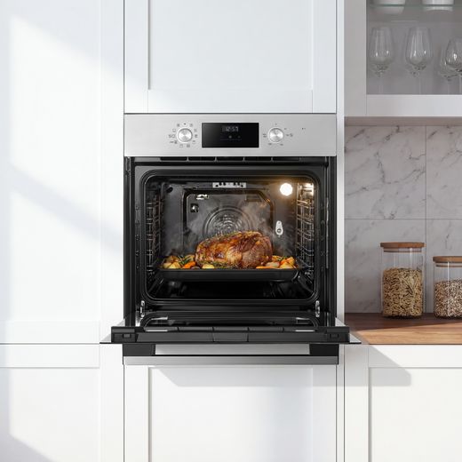 Midea Xpress Fry MBO65M90D2-SS Built In Electric Single Oven - Stainless Steel - oven in kitchens shot