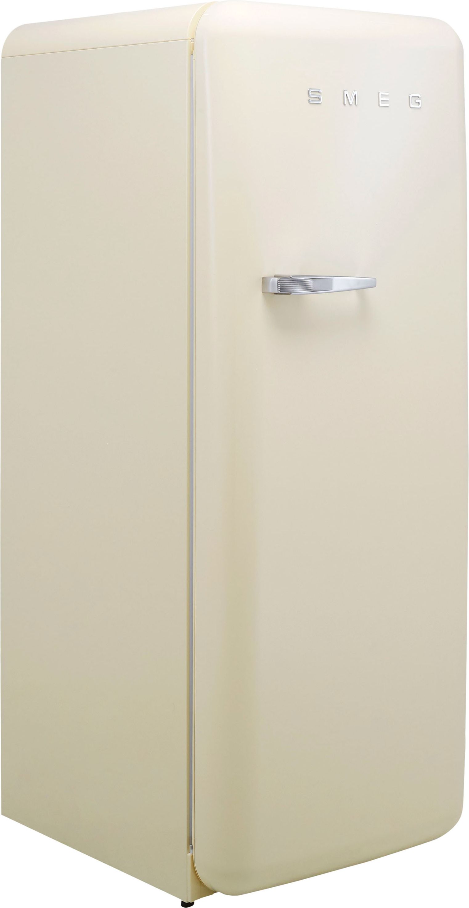 Smeg Right Hand Hinge FAB28RCR5UK 153cm High Small Fridge with Ice Box - Cream - D Rated, Cream