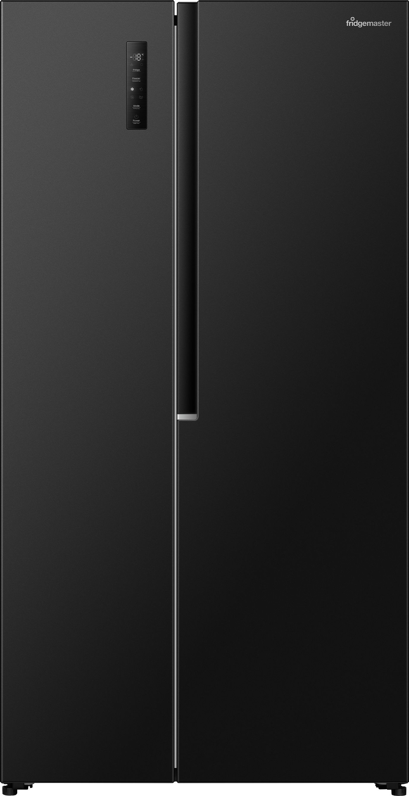 Fridgemaster MS91558EB American Fridge Freezer - Black - 544L Total Capacity - E Rated