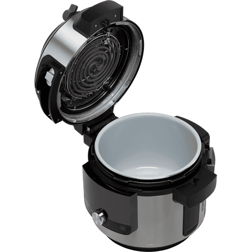 Ninja Foodi Max 15-in-1 SmartLid 7.5 Litre Multi Cooker - Stainless Steel / Black - Top open shot