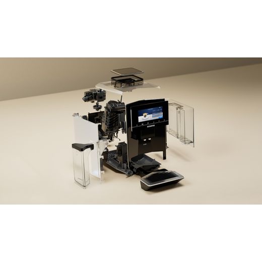 Siemens TQ903GB9 Bean to Cup Coffee Machine - Black - Washing machine with all parts floating shot