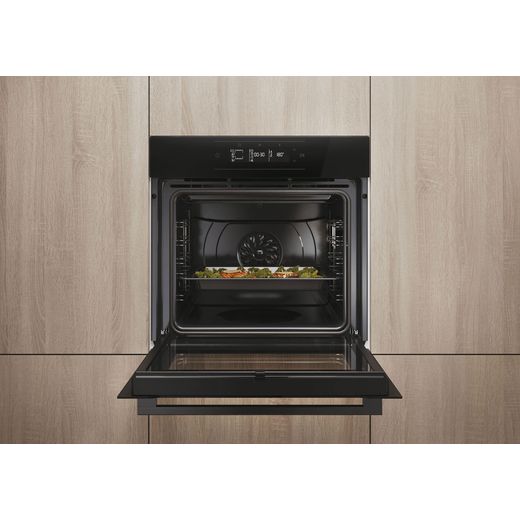 Hoover Electric Single Oven - Stainless Steel - Oven in kitchen with door open