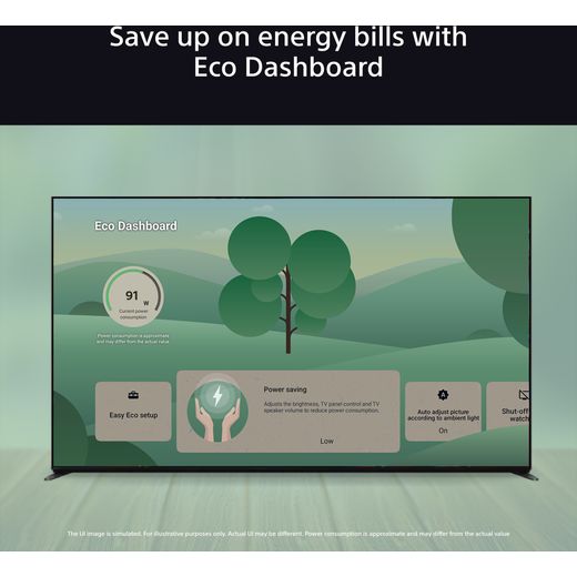 Sony BRAVIA 5 XR55B 85" 4K Ultra HD MiniLED Smart Android TV [2025] - Annotation - Eco Dashboard