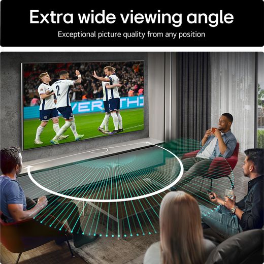 LG G54LW 83" 4K Ultra HD OLED Smart TV - Annotation - Extra wide viewing angle