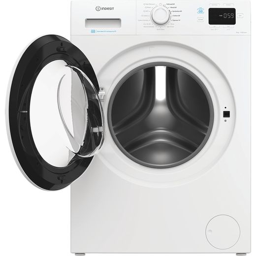 Indesit Push&Go IP 946 PUSH&GO UK 9kg Washing Machine with 1400 rpm - White - Door open