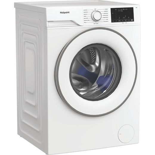 Hotpoint AntiStain HB113ANTISTAINUK 11kg Washing Machine with 1400 rpm - White - right perspective shot 