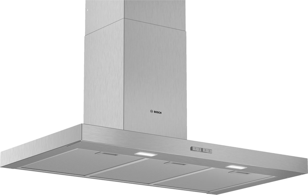 Image of Bosch Series 2 DWB94BC50B 90cm Chimney Cooker Hood - Stainless Steel, Stainless Steel