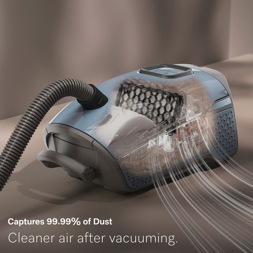 Miele Guard L1 Cylinder Vacuum Cleaner - Annotation - capture dust shot