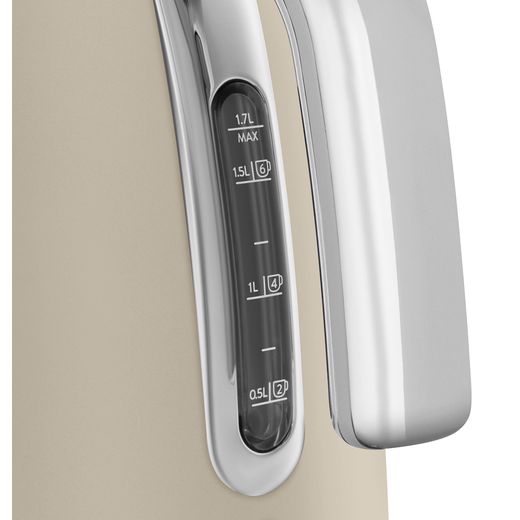 Smeg 50's Style KLF03MLMUK Kettle - Moonlight - Fill level indicator