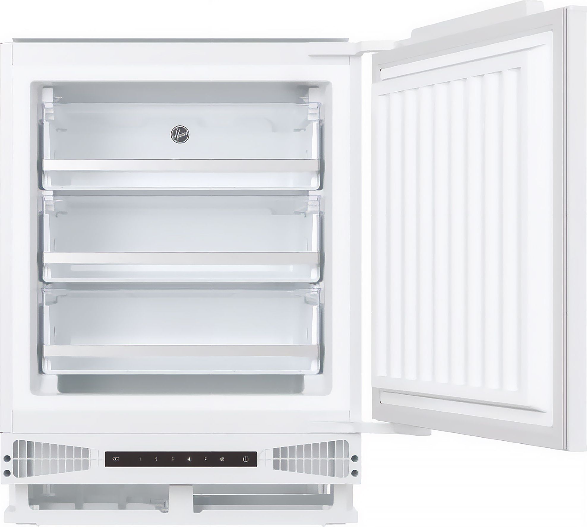 Image of Hoover H-FREEZE 300 MINI HUSE68EWKP Integrated Under Counter Freezer with Fixed Door Hinge Kit - E Rated, White