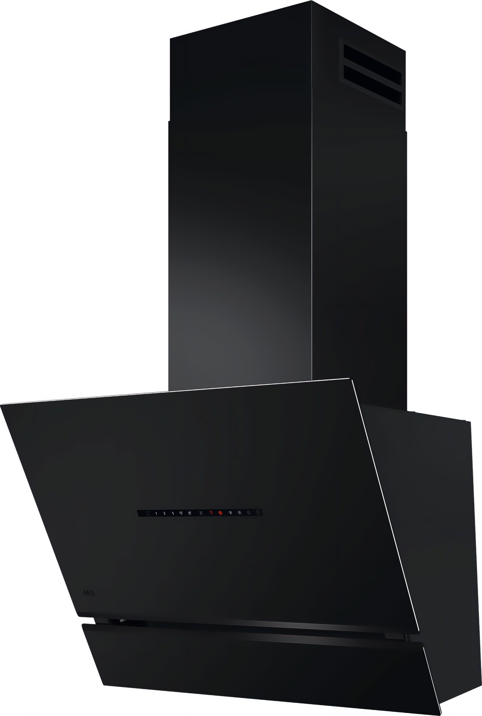 Image of AEG 8000 AuroraTech® NDV8761CT 60cm Chimney Cooker Hood - Matt Black, Black