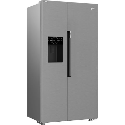 Beko HarvestFresh™ American Fridge Freezer - Stainless Steel Effect - Right perspective