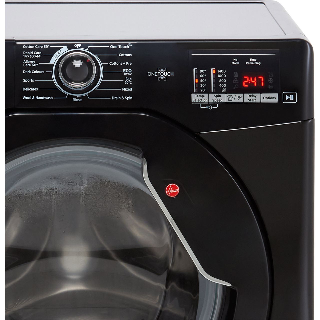 Hoover H3w492dbbe1 H Wash 300 9kg 1400 Rpm Washing Machine Black D Rated New 8059019011523 Ebay 