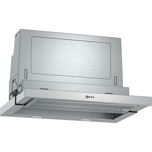 NEFF N70 D46ML54N1B 60 cm Telescopic Cooker Hood - Stainless Steel - A Rated