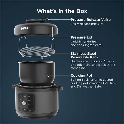 Ninja Pressure Cooker - Black / Grey - Annotation - What's in the box