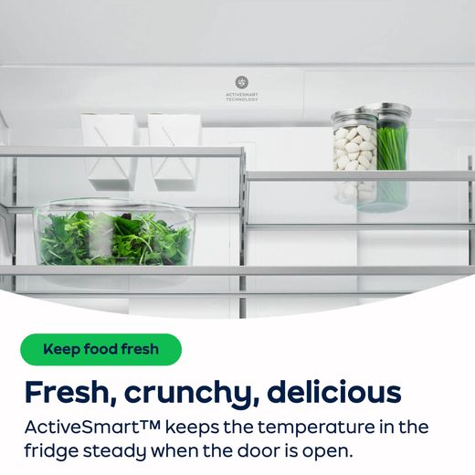 Fisher & Paykel Series 7 Contemporary American Fridge Freezer - Black Steel - AO Annotation - ActiveSmart™