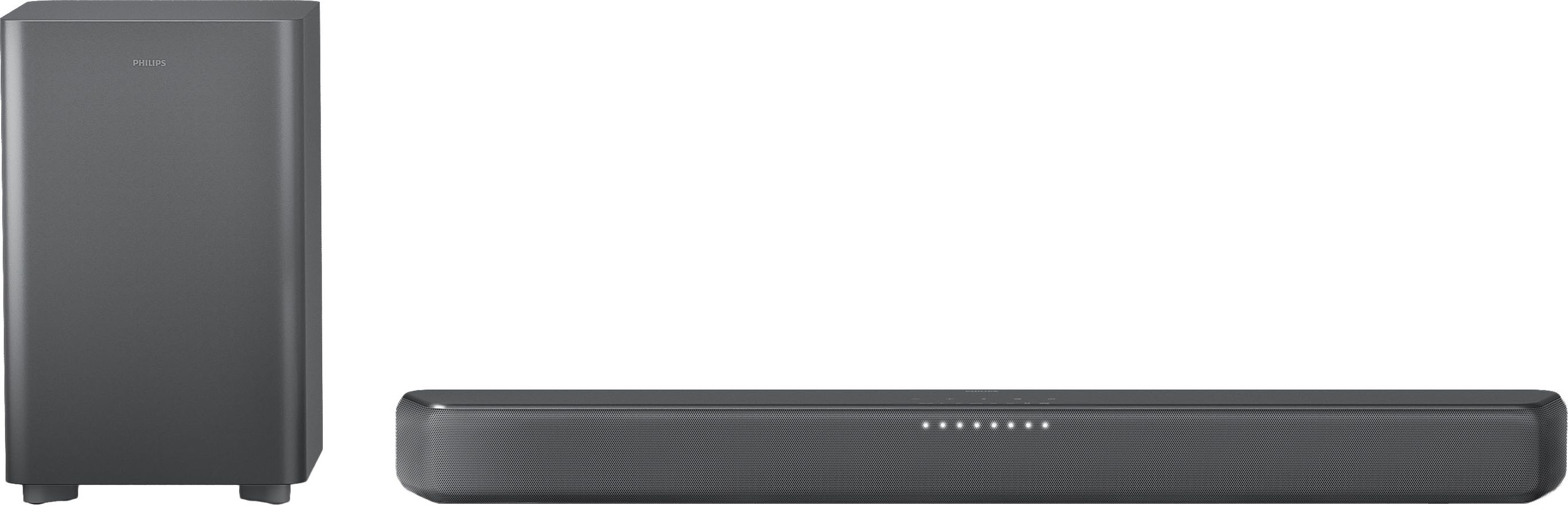 Philips TAB5309/10 Soundbar - 2.1 Channels - 120W - Wireless Subwoofer - Grey