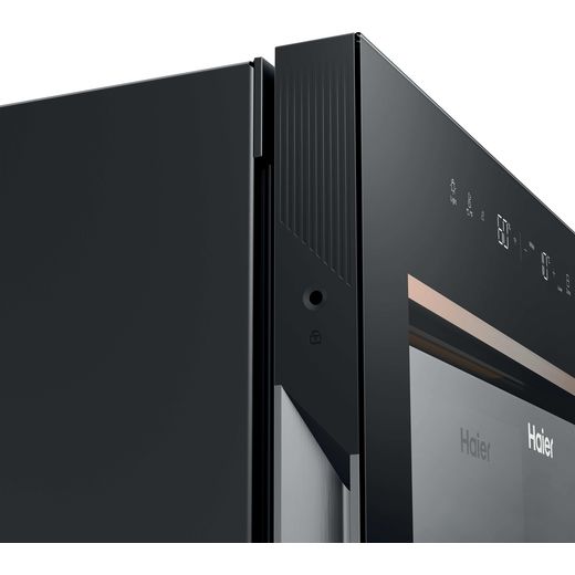 Haier Wine Cooler - Black  - Close up shot