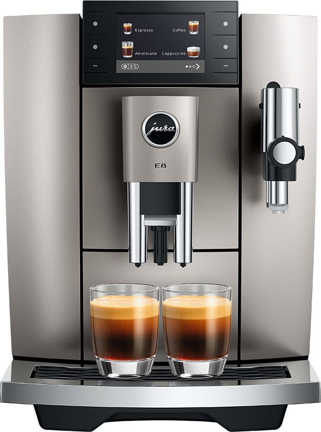 Jura E8 Fully-auto Espresso Machine - Silver - 1.9 L
