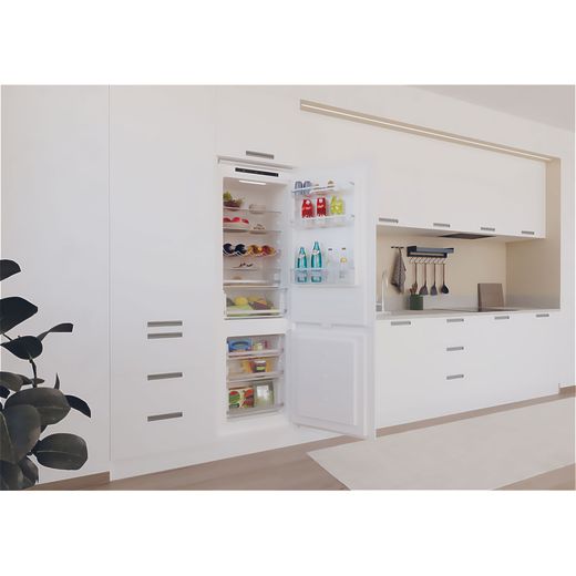 Candy Integrated Total No Frost Fridge Freezer with Sliding Kit - White - Fridge freezer in kitchen shot