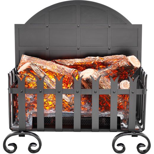 Burley Lyddington 101 Log Effect Basket Fire - Black