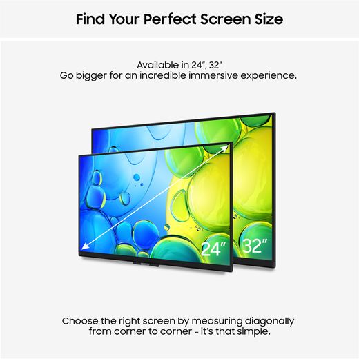 Samsung F6000F 24" Full HD Smart TV [2025] - Annotation - Perfect screen size