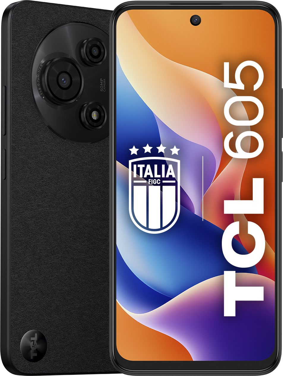 TCL 605 Smartphone - 6.67" HD+ Display - 128GB Storage - 4GB RAM - 50MP Camera - Black