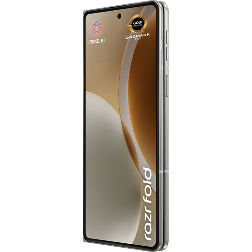 Motorola Razr 70 Fold 512GB in Lily White - left perspective shot