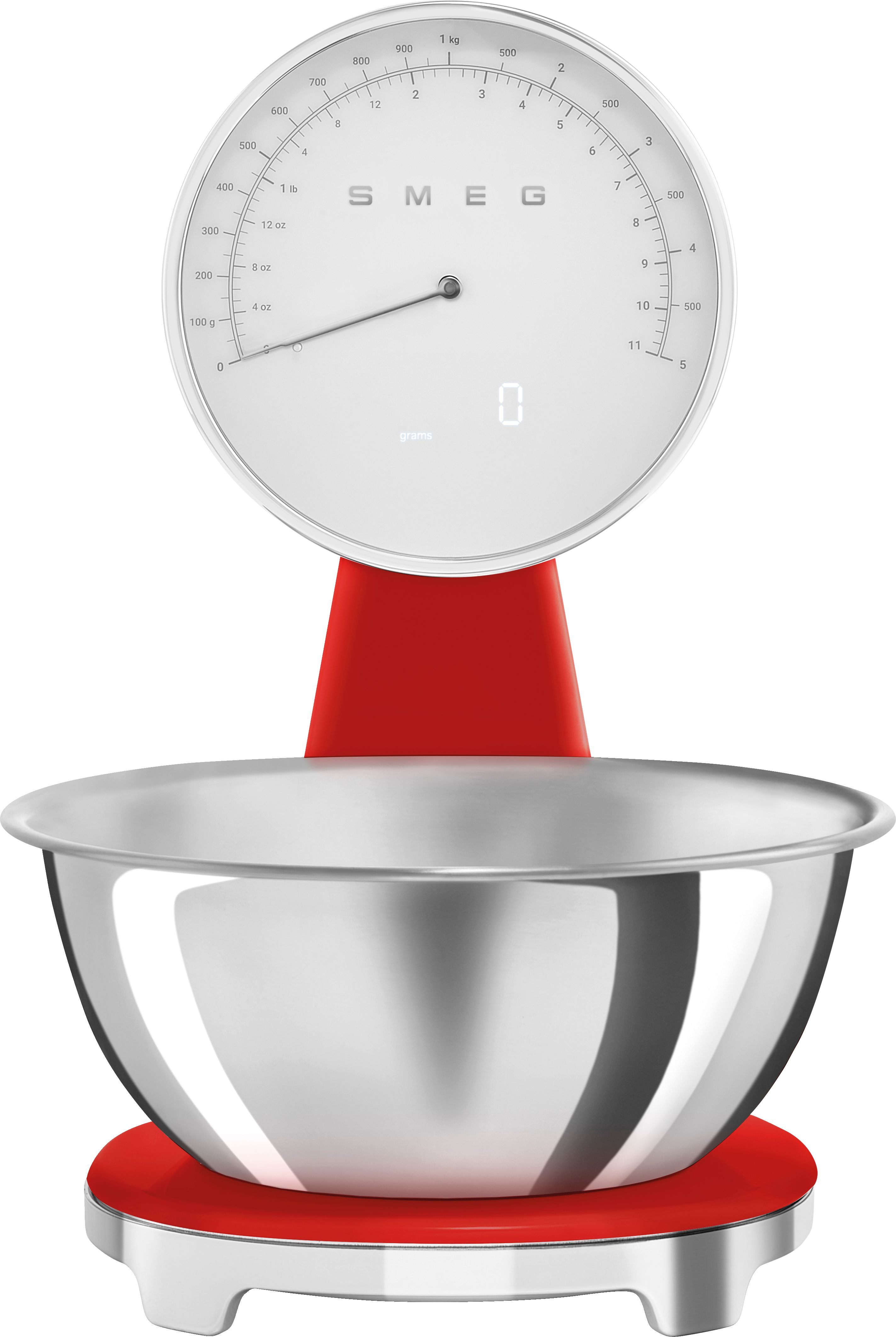 Smeg 50's Style KSF01RDWW Kitchen Scales - Red, Red
