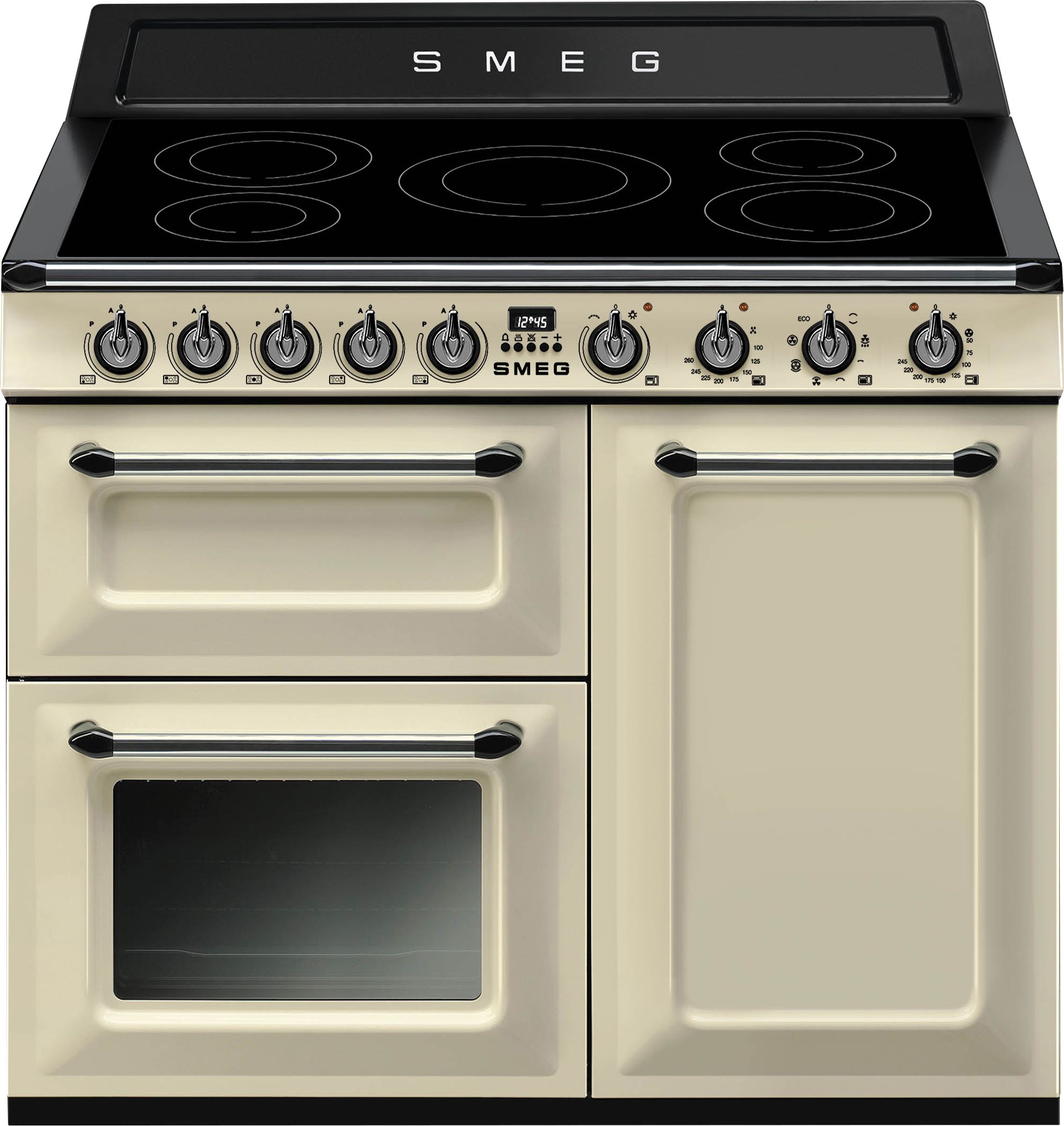 Smeg Victoria TR103IP2 100cm Electric Range Cooker with Induction Hob - Cream - A/B Rated, Cream
