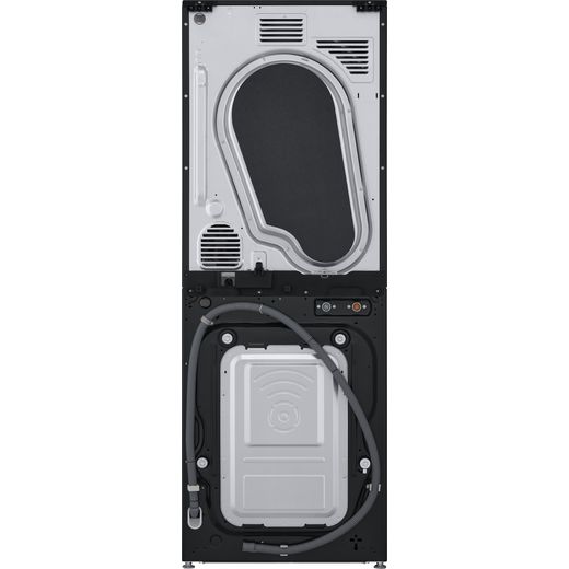 LG WashTower™ AI Direct Drive™ WT1210BBTN1 Wifi Connected 12Kg / 10Kg Heat Pump Washer Dryer with 1400 rpm - Platinum Black - back shot