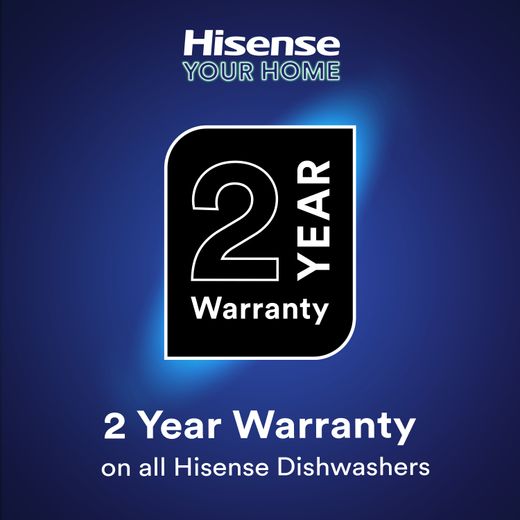 Hisense Fully Integrated Slimline Dishwasher - Silver Control Panel - 2 year Warranty
