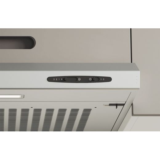 Candy CFT610/5S/1/UK 60cm Chimney Cooker Hood for Ducted/Recirculating Ventilation - Silver - Control panel