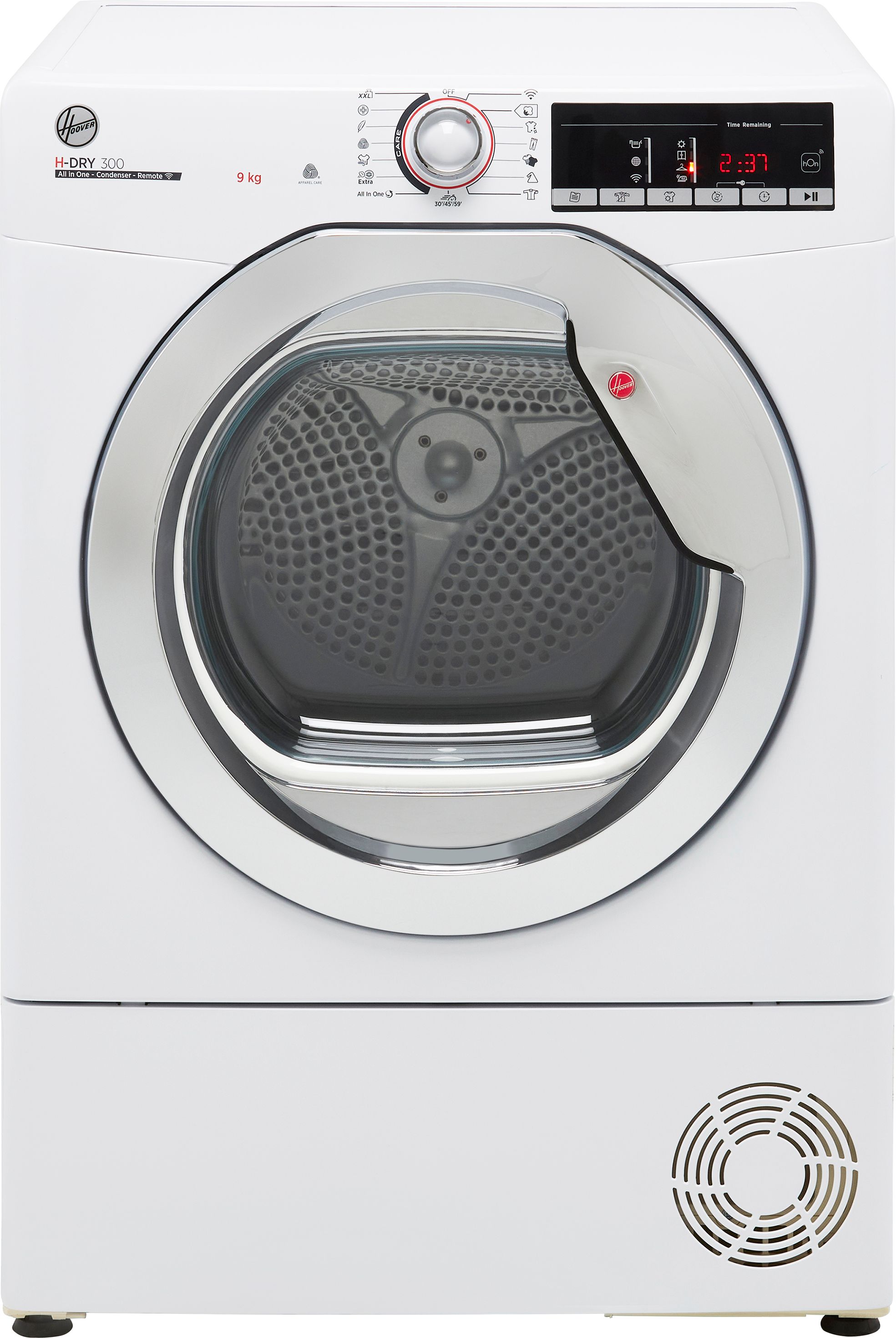 Hoover HLEC9TCG 9Kg Condenser Tumble Dryer - White - B Rated, White