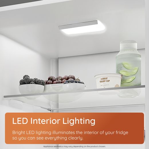 Hotpoint HPKF 3241 W4UK 181cm No Frost Fridge Freezer - White - Annotation - LED shot 