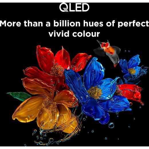 TCL 85P7K-UK TV Metallic - Annotation - Qled shot