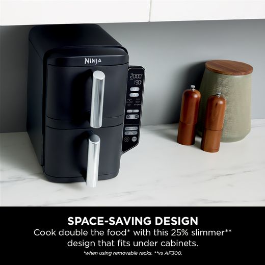 Ninja Double Stack XL SL300UK - Grey - Annotation - Space-saving design