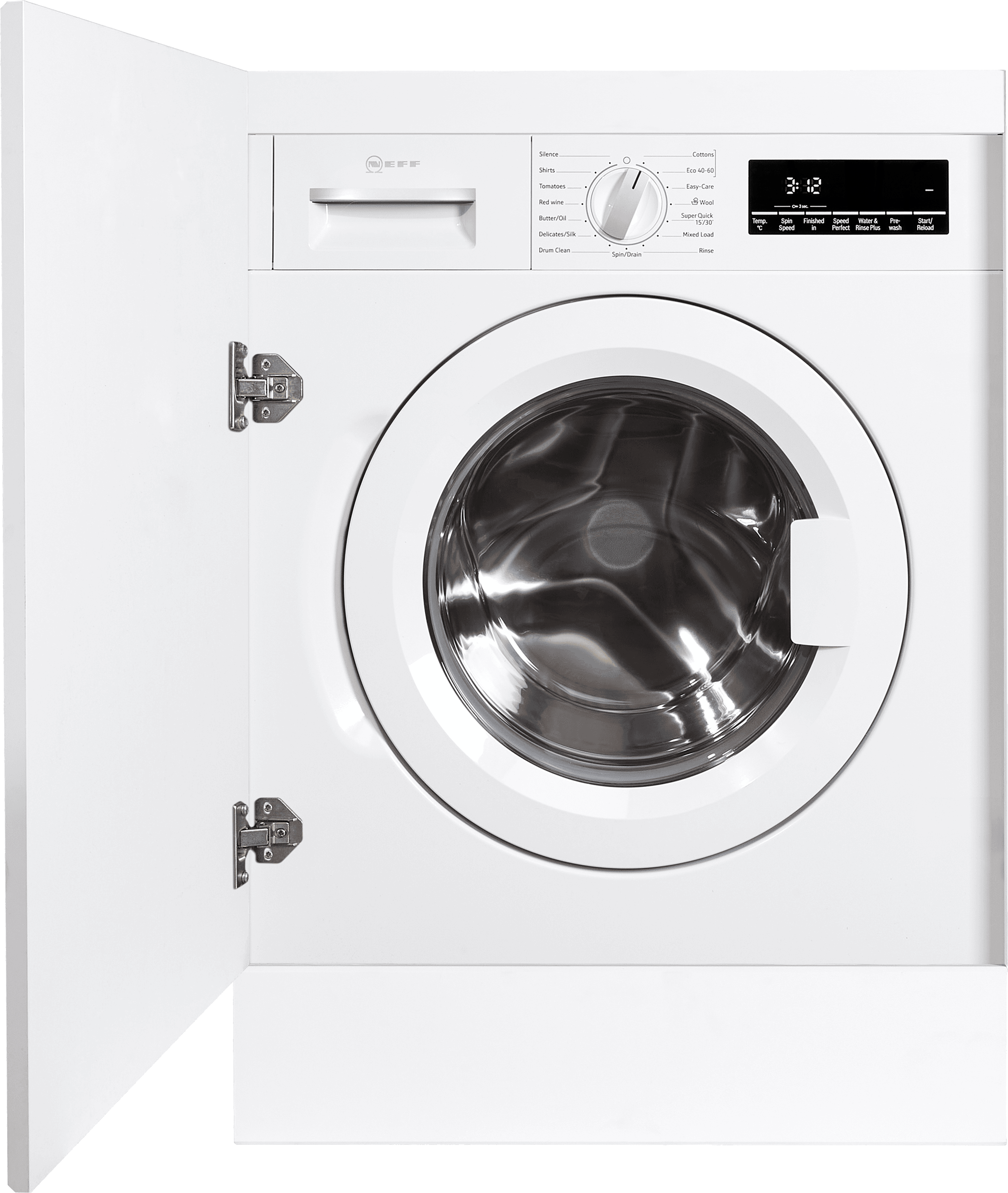 NEFF N70 W544BX2GB Integrated 8kg Washing Machine with 1400 rpm - White - C Rated, White