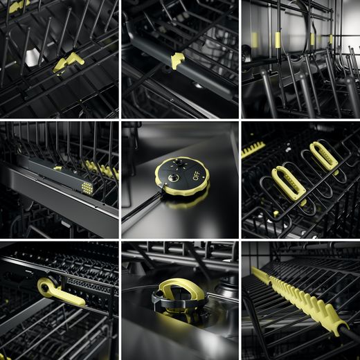 ASKO Style Integrated Standard Dishwasher - Stainless Steel - Combination shot